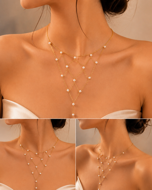 Pearl Draped Necklace