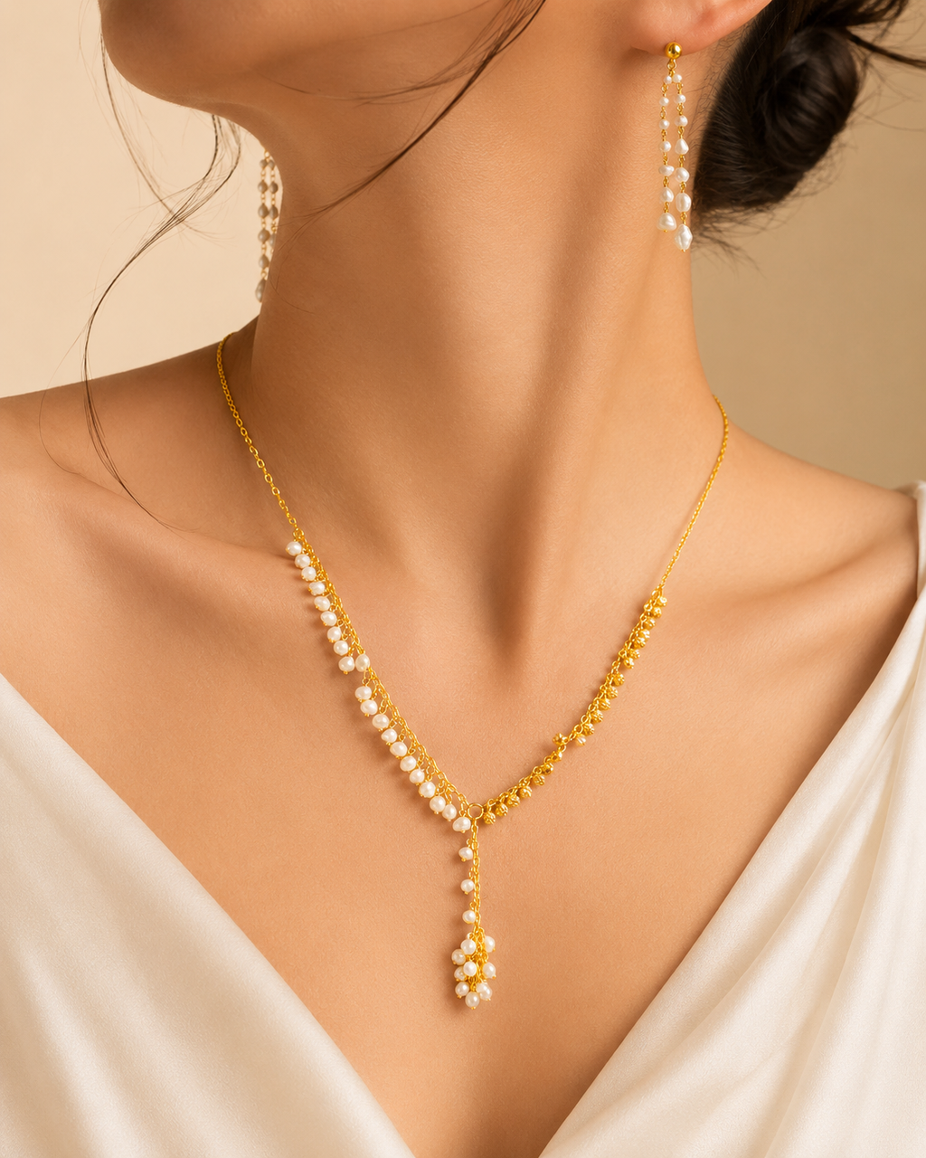 Timeless Pearl Harmony Gold Set